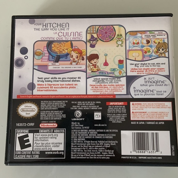 Nintendo DS Imagine Master Chef 2007 DS Game Video Game - Picture 2 of 9